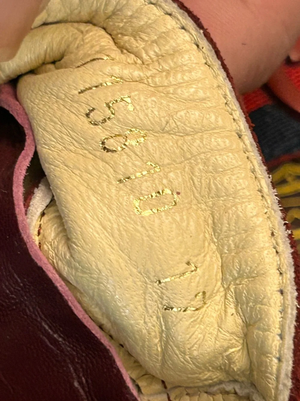 Gucci Red Suede Baby Moccasins